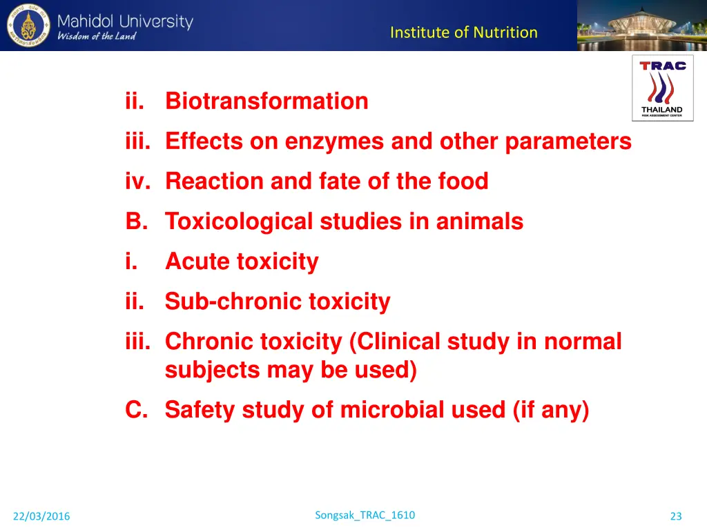 institute of nutrition 21