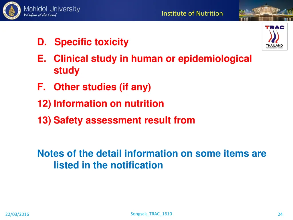 institute of nutrition 22