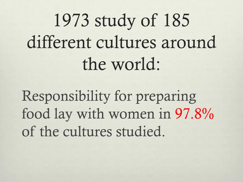 1973 study of 185 different cultures around