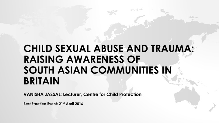 child sexual abuse and trauma raising awareness