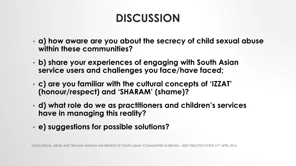 discussion