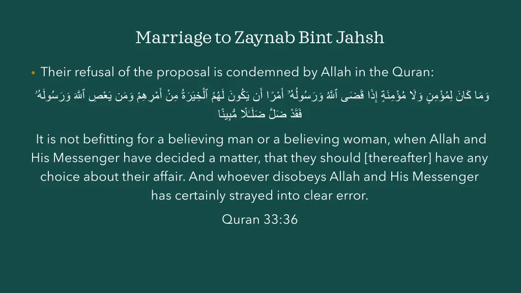 marriage to zaynab bintjahsh 2