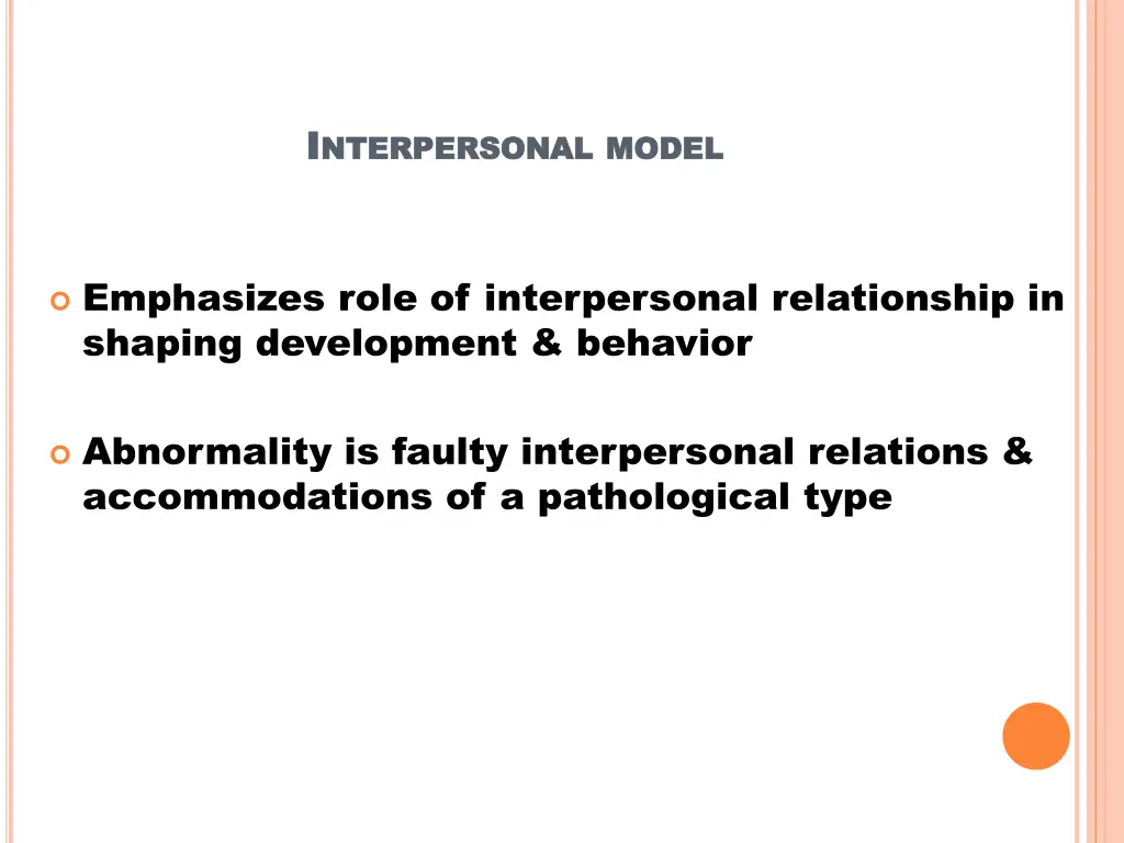 i i nterpersonal