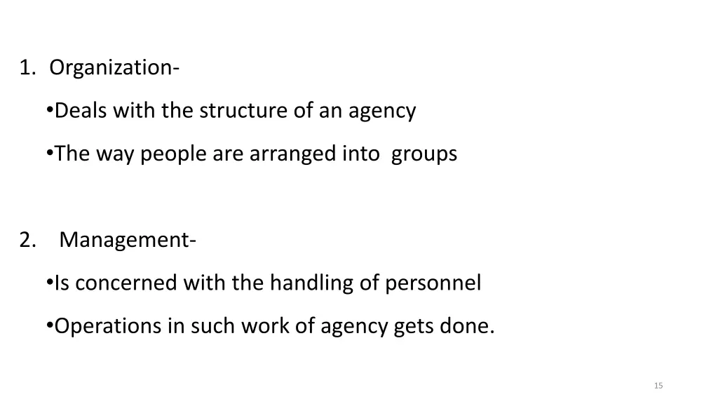 1 organization
