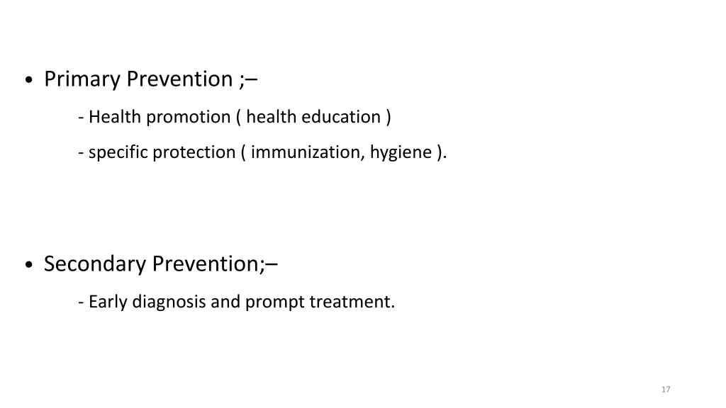 primary prevention