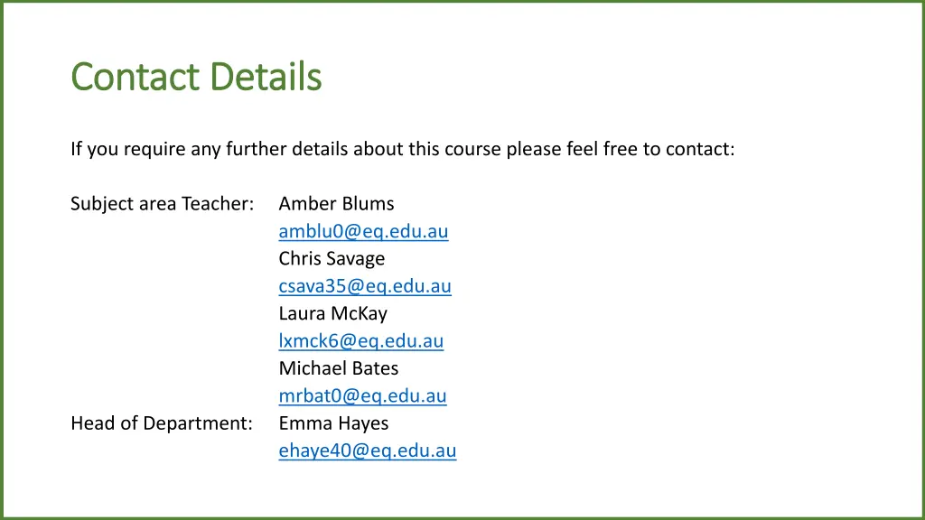 contact details contact details