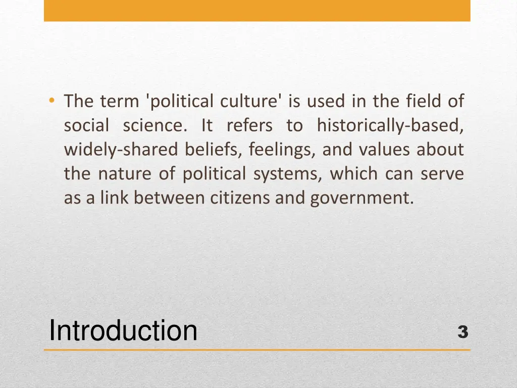 the term political culture is used in the field
