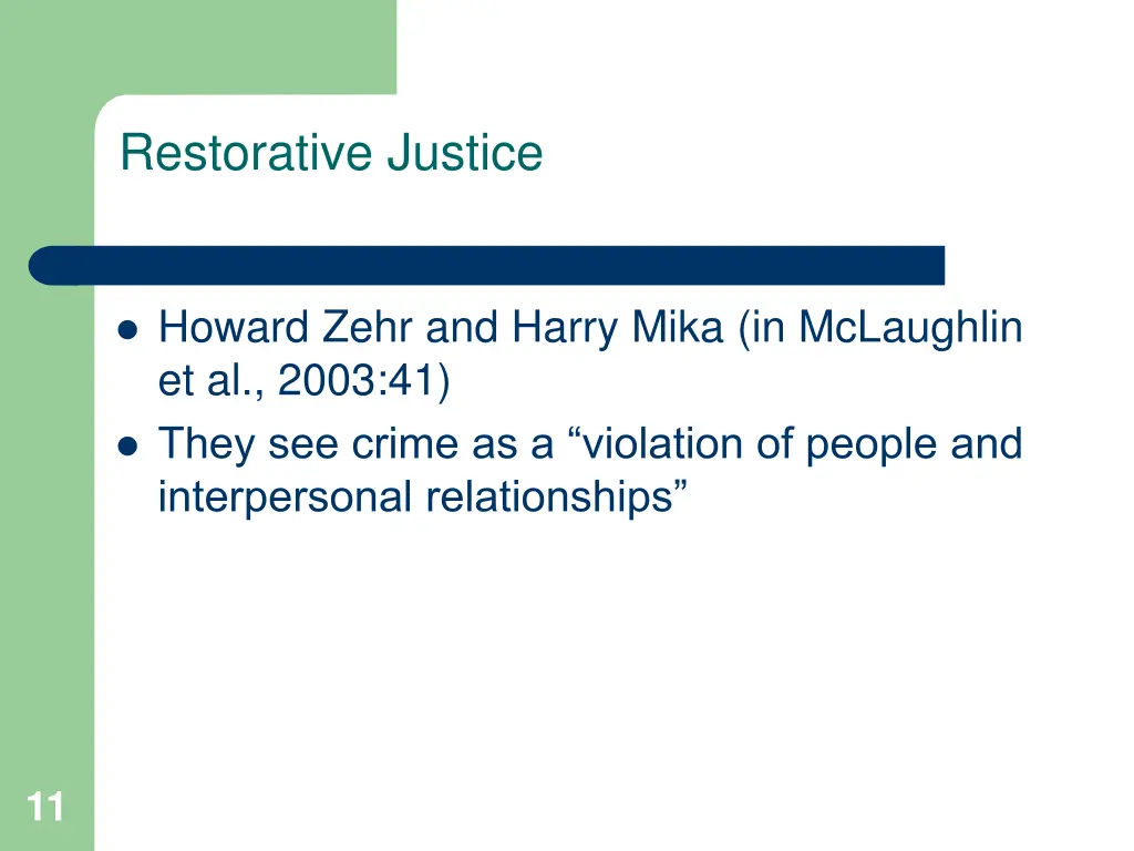 restorative justice