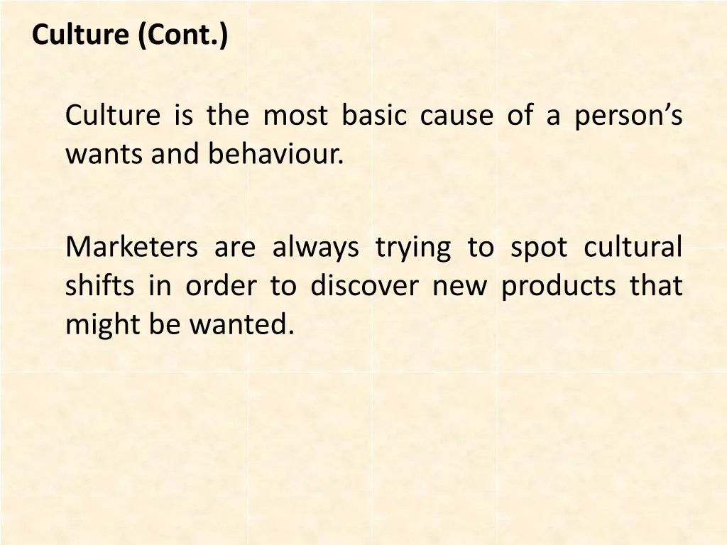 culture cont