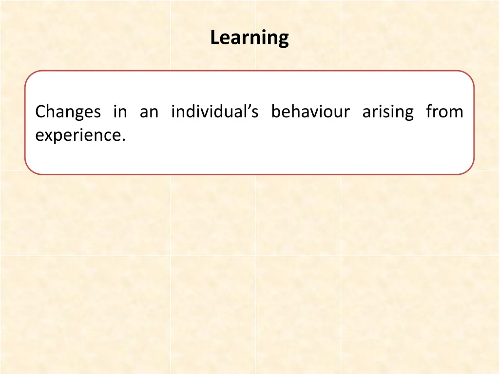 learning