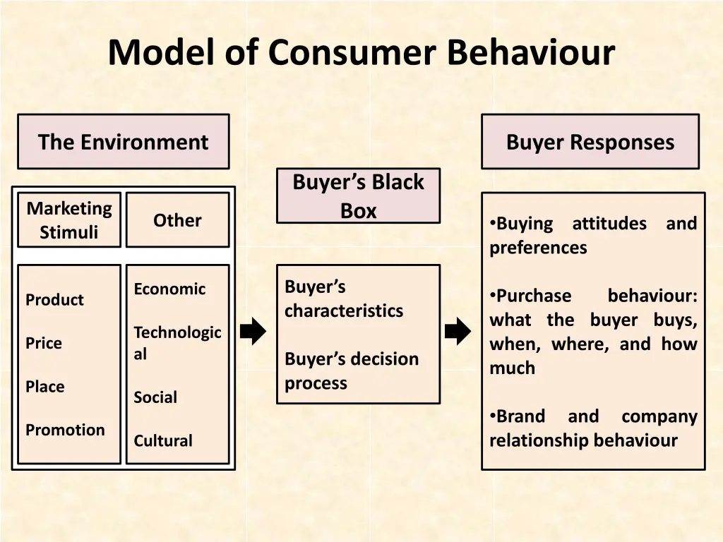 model of consumer behaviour