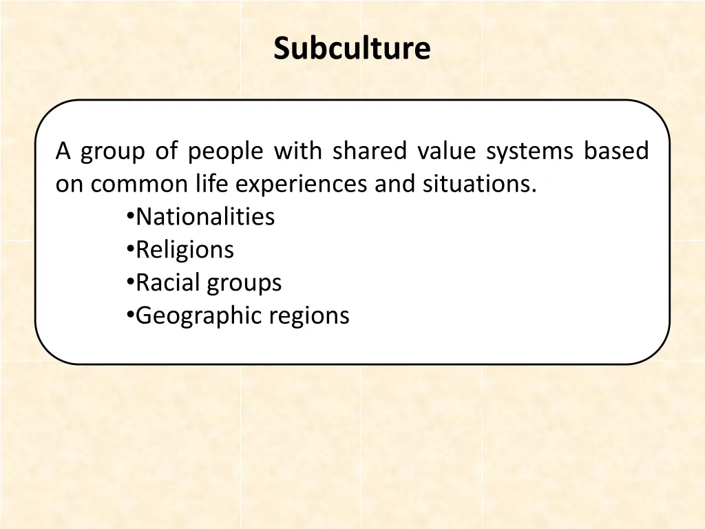 subculture