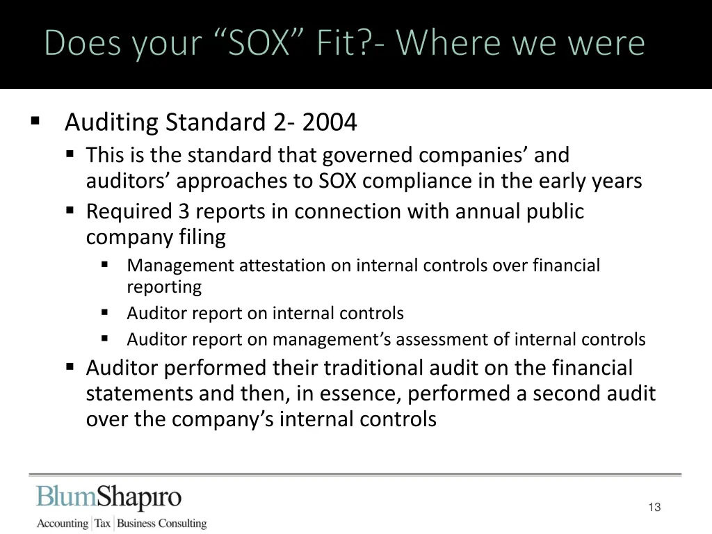 auditing standard 2 2004 this is the standard