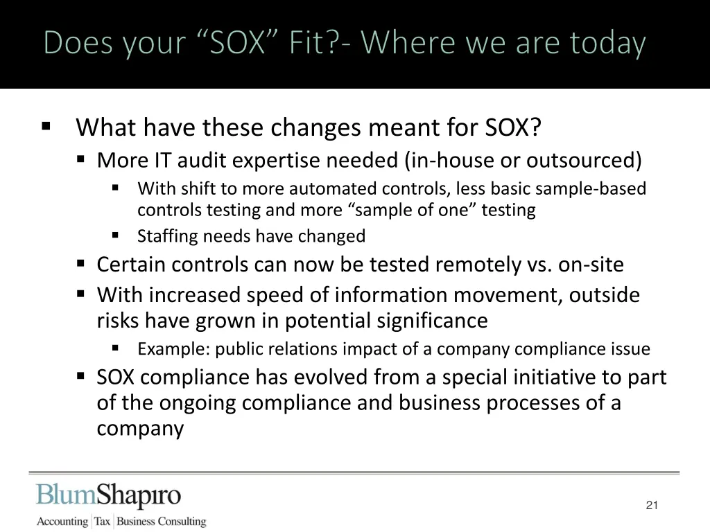 what have these changes meant for sox more