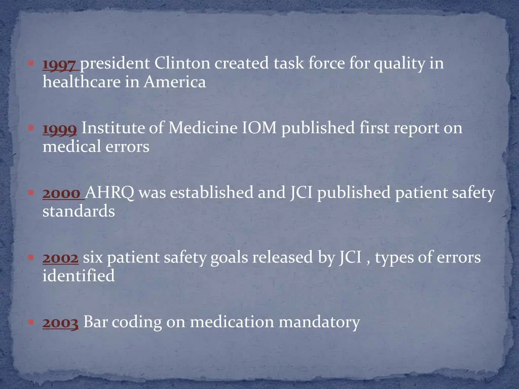 1997 president clinton created task force