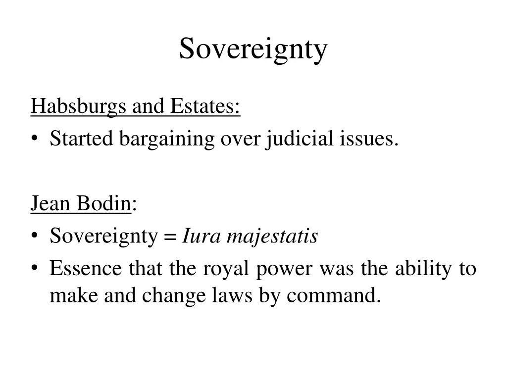 sovereignty