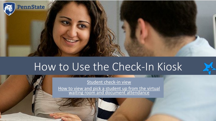 how to use the check in kiosk