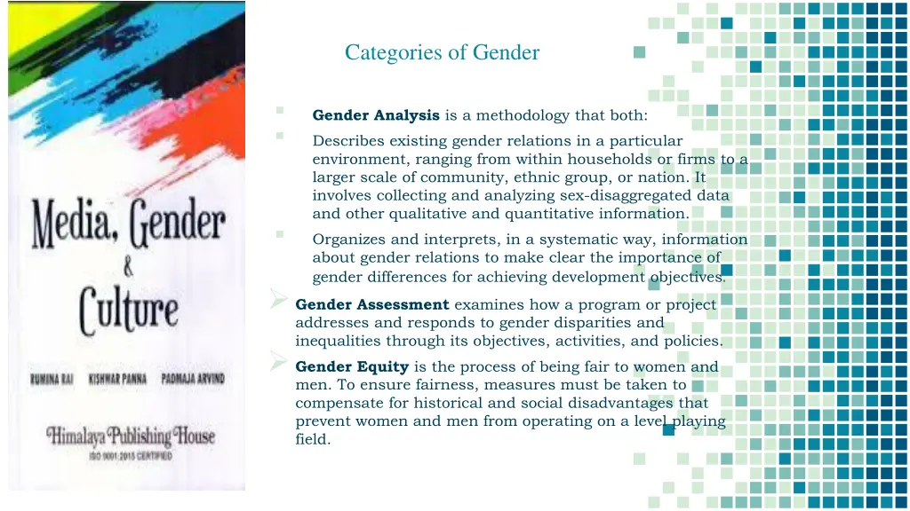 categories of gender