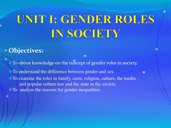 objectives