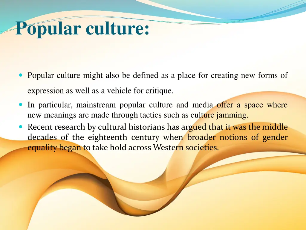 popular culture