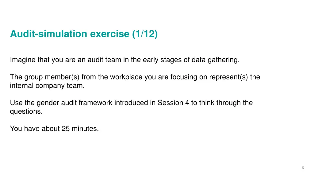 audit simulation exercise 1 12