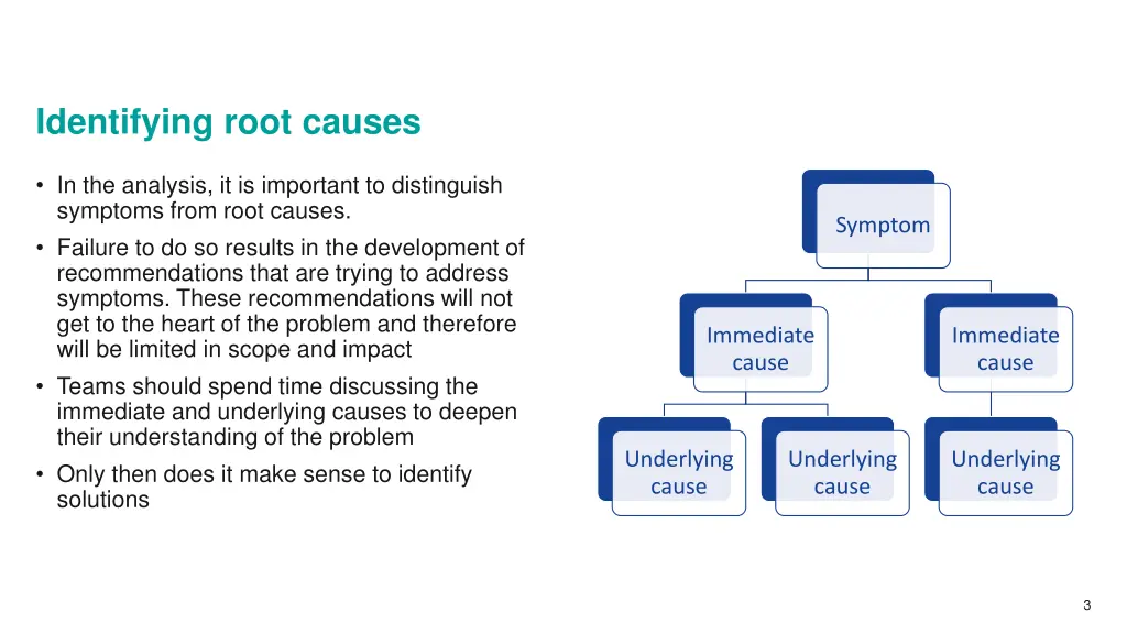 identifying root causes