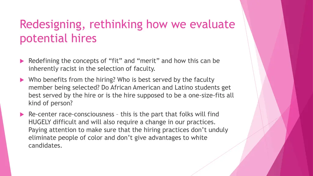 redesigning rethinking how we evaluate potential