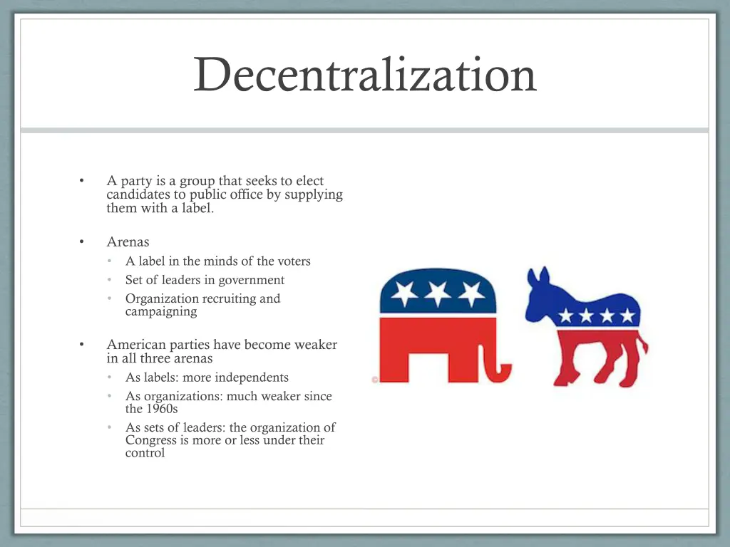 decentralization