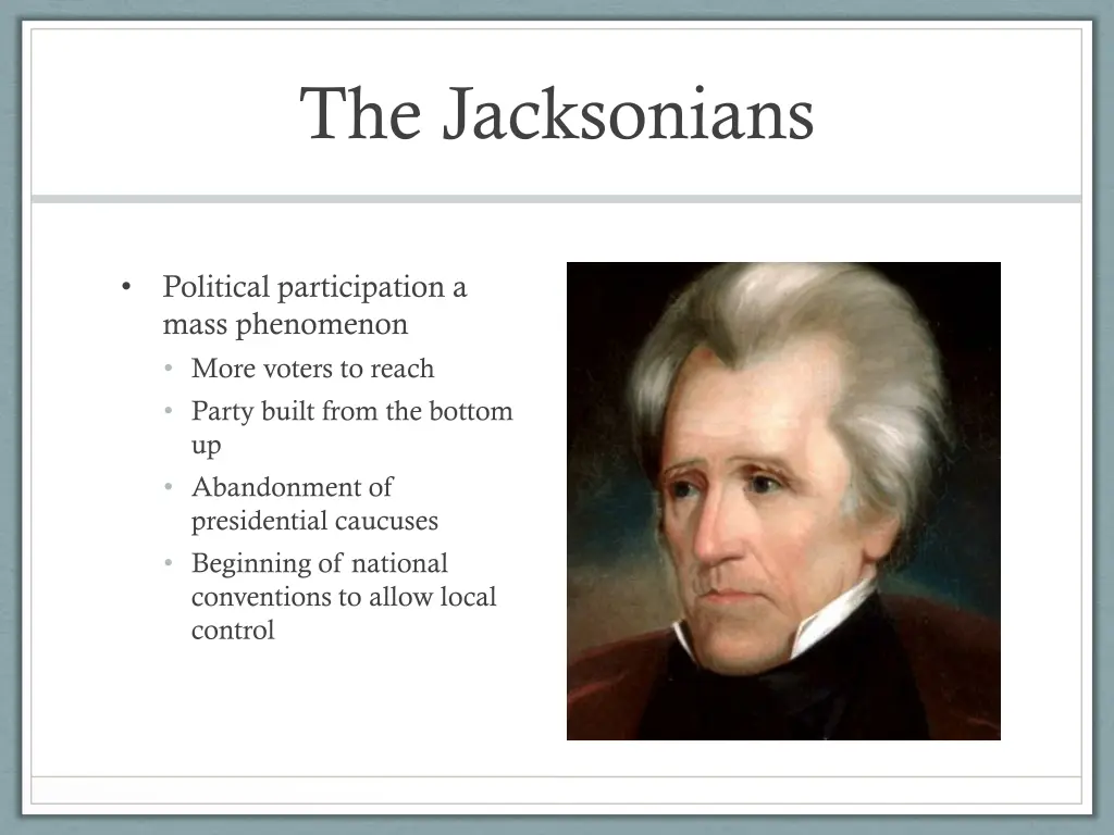 the jacksonians