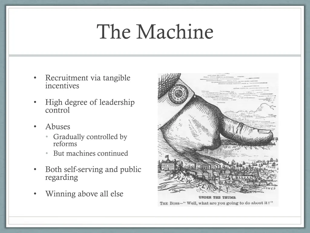 the machine
