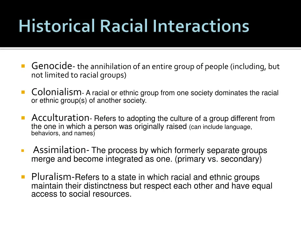 genocide the annihilation of an entire group
