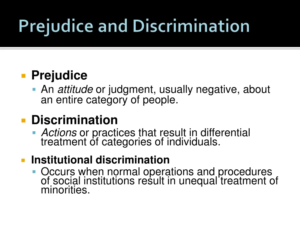 prejudice an attitude or judgment usually