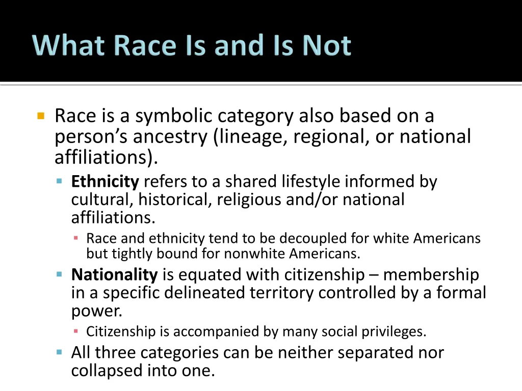 race is a symbolic category also based