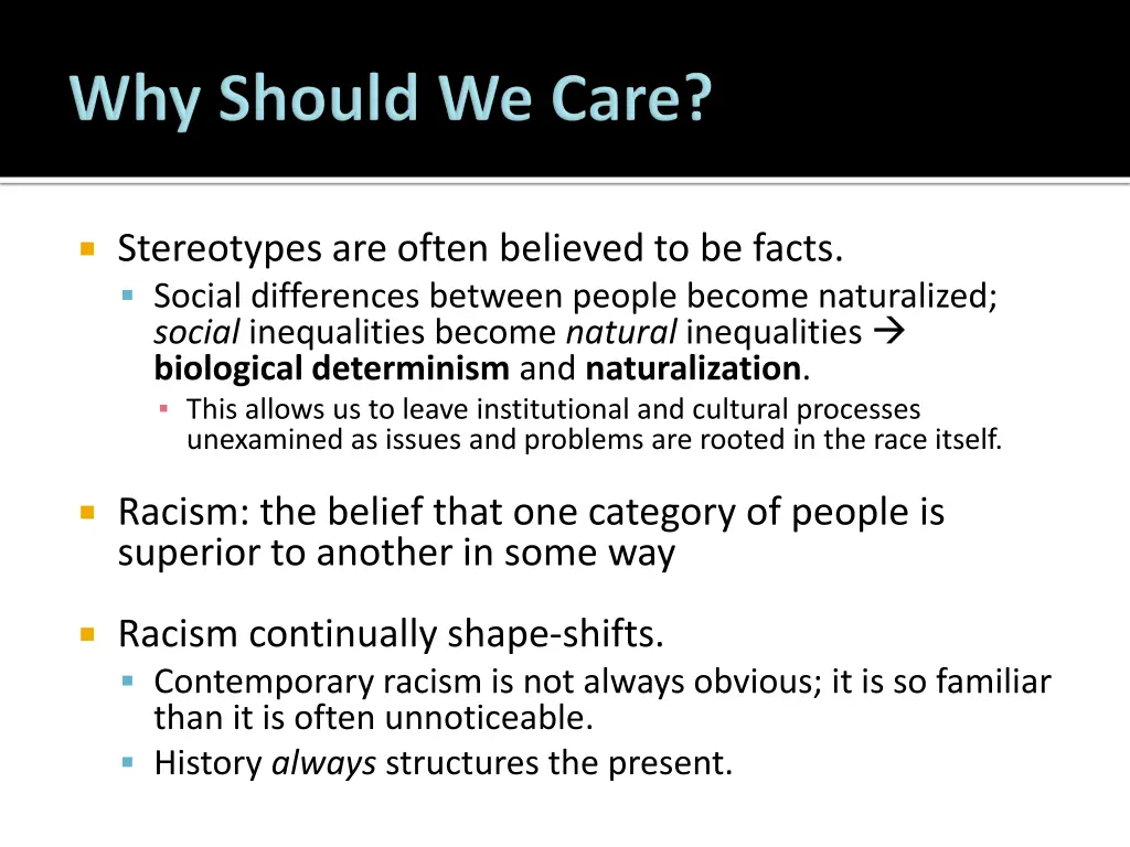 stereotypes are often believed to be facts social
