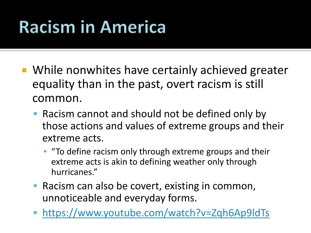 while nonwhites have certainly achieved greater