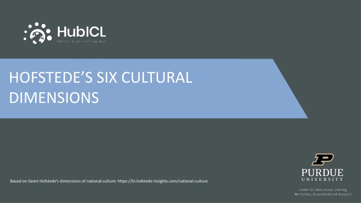hofstede s six cultural dimensions