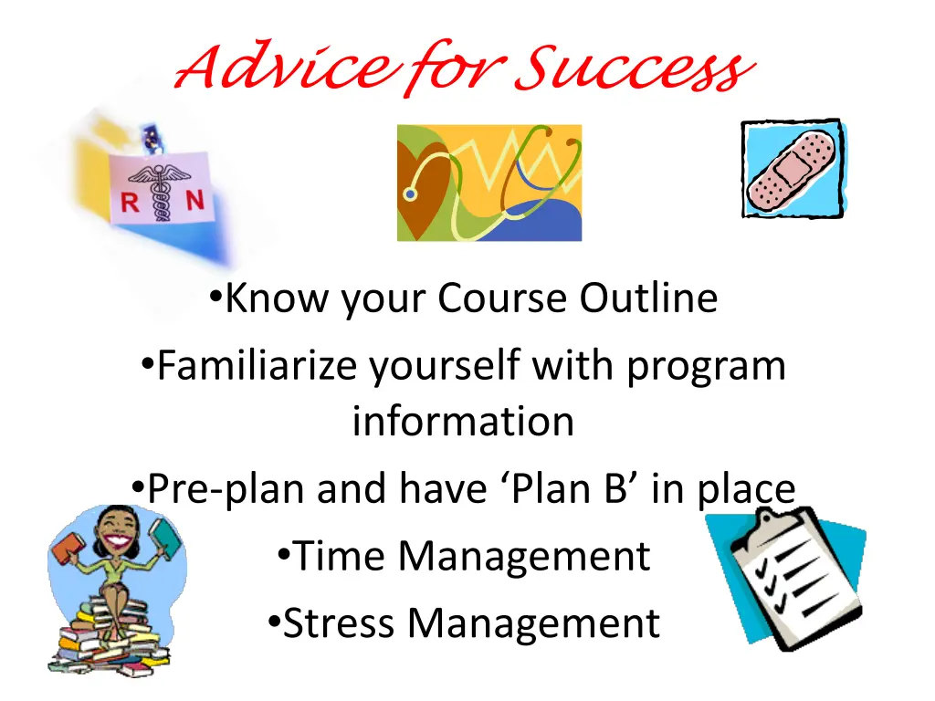 advice for success