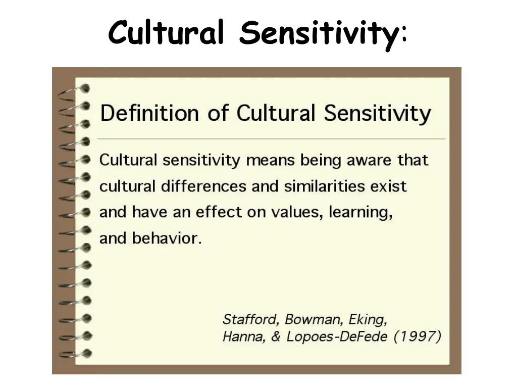 cultural sensitivity