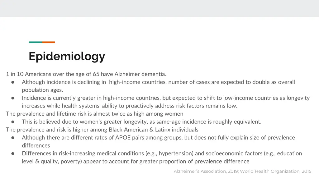 epidemiology