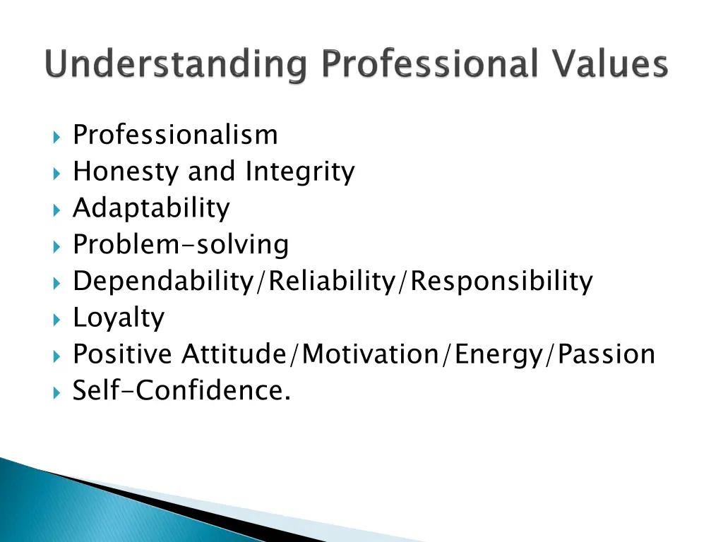 professionalism honesty and integrity