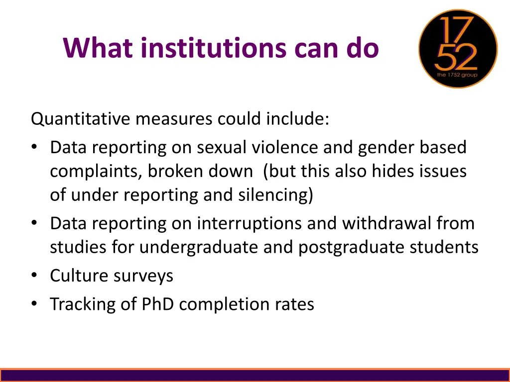 what institutions can do 1