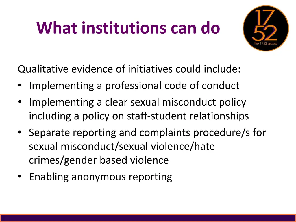 what institutions can do 2