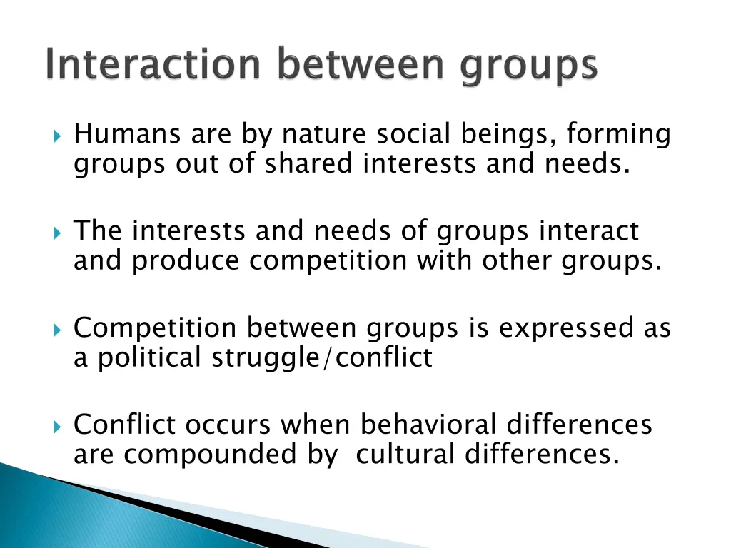 humans are by nature social beings forming groups