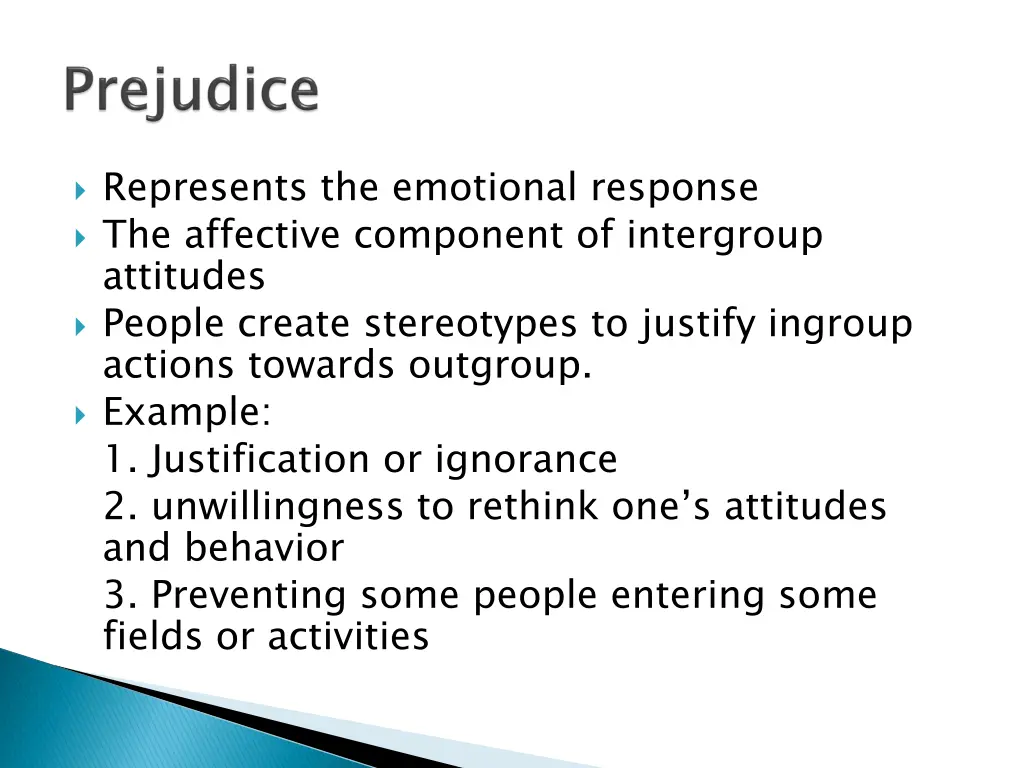 represents the emotional response the affective