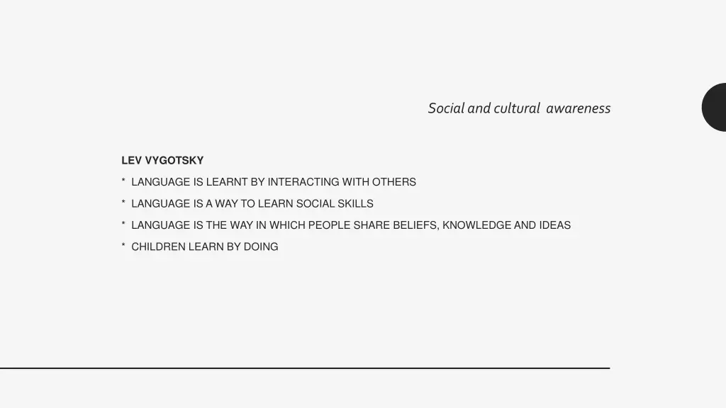 social and cultural awareness