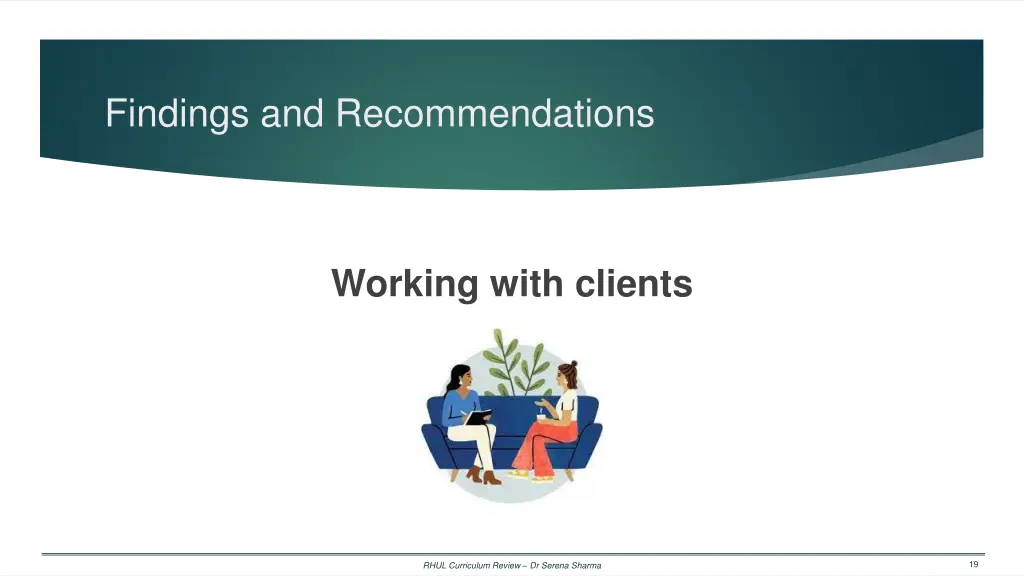 findings and recommendations 1