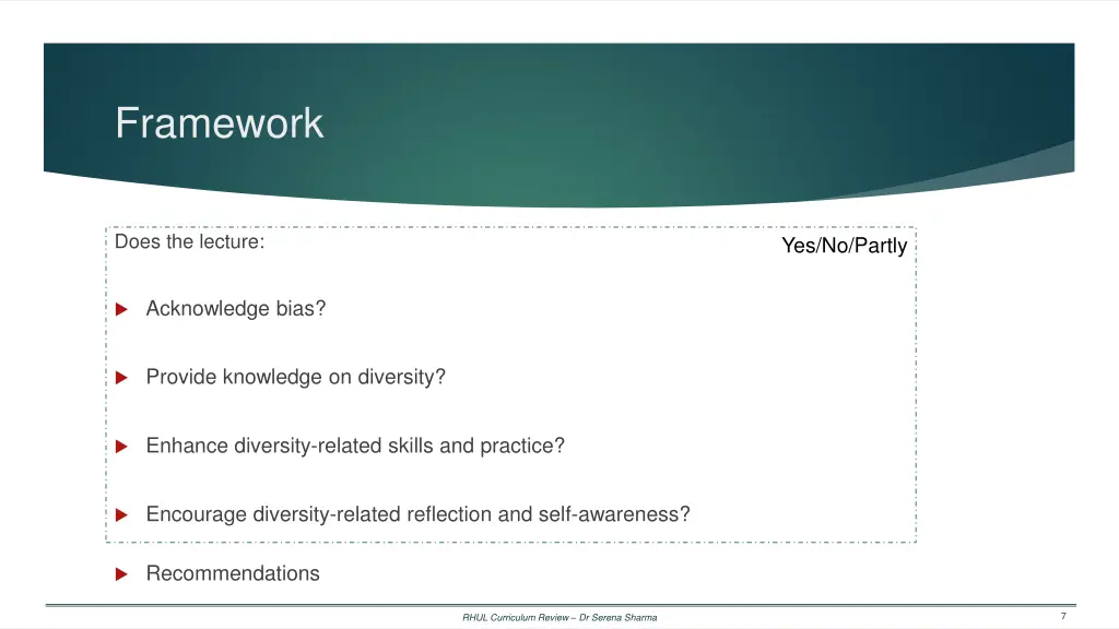 framework