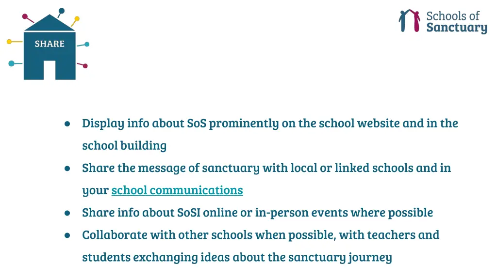 display info about sos prominently on the school