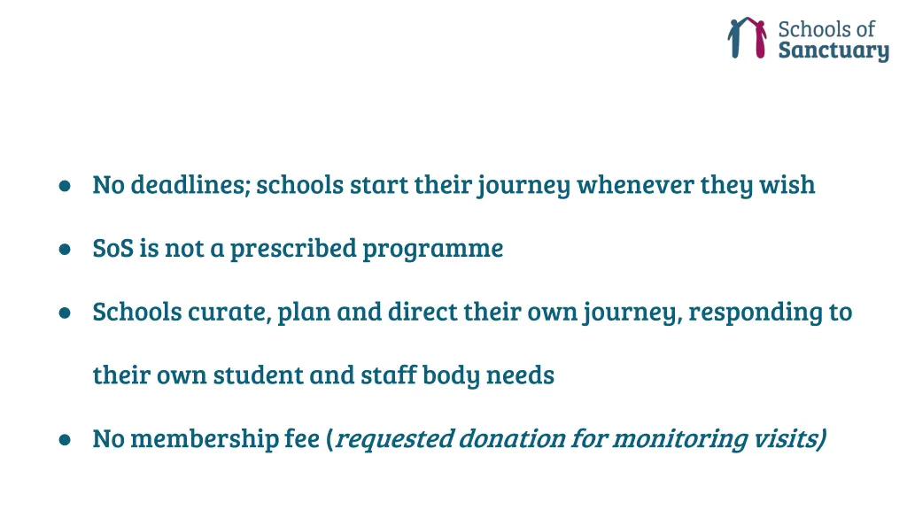 no deadlines schools start their journey whenever