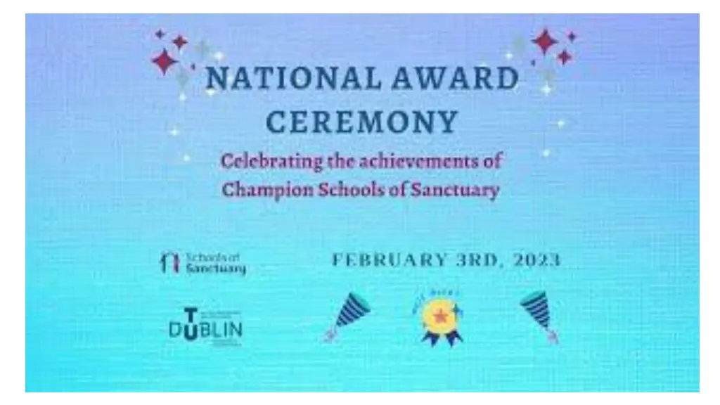 schools of sanctuary ireland awards ceremony